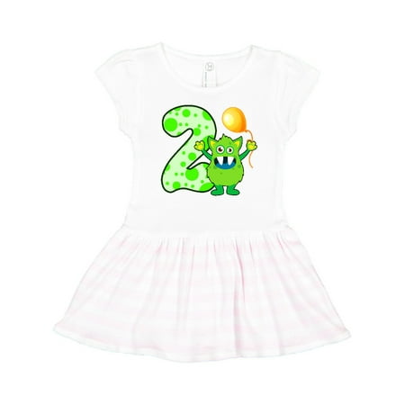 

Inktastic 2nd Birthday Monster Gift Toddler Girl Dress