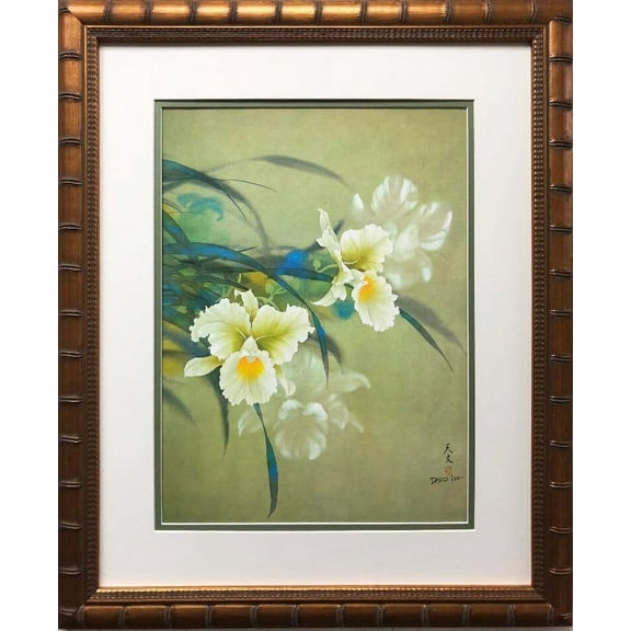 David Lee "White Orchid" New Custom Framed Art Generic