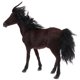 thumbnail image 2 of Figura de caballo de peluche realista, juguete suave para niños, adorno para la decoración del hogar Brownness, 2 of 8