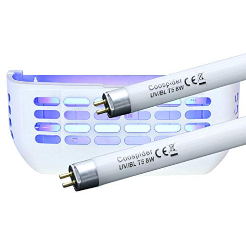 UV BL F8T5 CFL Compact Fluoresecnt Light Bulb 12 inch (Full Size Max) 8 Watt Replacement UVA 365nm Blacklight T5F8