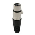 thumbnail image 4 of 10pcs XLR DMX 3 Pin Female, MIC Snake Plug Audio Microphone Cable Connector, 4 of 11