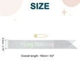 thumbnail image 2 of Uxcell It's My Birthday Glitters Sash for Women Party Favors Supplies Silver, 2 of 6