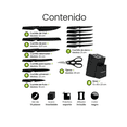 thumbnail image 2 of Set De Cuchillos Organizador Elegante Para Cocina color negro, 2 of 4