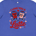 thumbnail image 4 of Inktastic I Love You a Latte Valentines Coffee Love Youth T-Shirt, 4 of 5