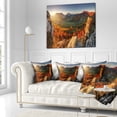 thumbnail image 3 of Designart Autumn Mountains Panorama - Photography Throw Pillow - 16x16, 3 of 5