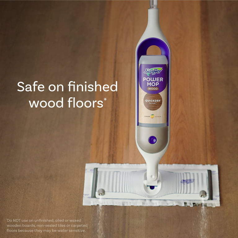 Swiffer Solution with Lemon Scent Wood Floor Cleaning PowerMop (2 ct)