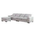 thumbnail image 5 of Devion Furniture Reversible Sectional Sofa with Ottoman, Gray, 5 of 8