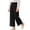 Black&&100, variant on CONROSES Girls Baggy Pants Wide Leg Casual Pants for Girls Lightweight Solid Elastic Waist Drawstring Summer Leisure Pants