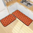 thumbnail image 7 of 2-Piece Kitchen Mat Set Non Slip Washable Floor Mats Decorative Rugs for Kitchen Sink Laundry Strawberry and White Stars Pattern, 7 of 7