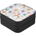 thumbnail image 3 of GZHJMY Owl Small Jewelry Box, Portable Leather Travel Jewelry Storage Case for Rings Earrings Necklace Bracelets, 3 of 7