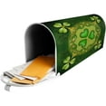 thumbnail image 5 of Happy St Patricks Day Mailbox Covers, Clovers Shamrocks Magnetic Post Box Cover Wraps Plus Size 25.5x21 in for Garden Yard Decor, 5 of 6