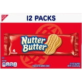 Nutter Butter Peanut Butter Sandwich Cookies, 12 Packs (4 Cookies Per ...