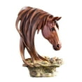 thumbnail image 2 of TISHITA Horse Head Statue Desktop Animal Bust Sculpture for Office Bookshelf Centerpiece Decoration Birthday Gift Colorful, 2 of 8