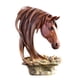 thumbnail image 2 of Estatua de cabeza de caballo, adorno coleccionable, figura decorativa, escultura de caballo para Vistoso, 2 of 9