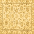 thumbnail image 1 of Ahgly Company Machine Washable Indoor Square Oriental Brown Traditional Area Rugs, 7' Square, 1 of 4