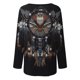 thumbnail image 4 of Camisas informales de manga larga para mujer, jersey, túnica suelta, blusa estampada con cuello redondo Fridja  hkj4048, 4 of 5