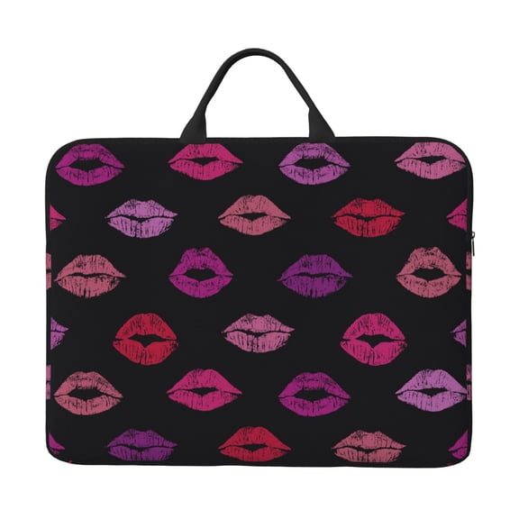 Laptop Sleeve Case Bag Protective Carrying Case with Handle for 14 inch Laptop, Lips Kiss