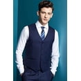 thumbnail image 2 of Wehilion Men's Suits 2 Pieces Wedding Suits Vest+Pants Tuxedos Set V-Neck Slim Fit Casual Waistcoat Suit Navy, 2 of 5