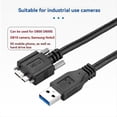 thumbnail image 1 of USB 3.0 A Type Male to Micro-B Male Extension Camera Cable USB3.0 AM/MicroB Cord with Locking Screws 1.5M, 1 of 7