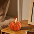 thumbnail image 4 of Fall Scented Candles Gift , Handmade Simulated Pumpkin Shaped Spice Candle, Thanksgiving Aromatherapy Candles, Orange Soy Wax Votive Tea Lights, Autumn Home Farmhouse Table Decor, 4 of 6