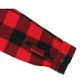 thumbnail image 7 of COEVALS CLUB Men's Flannel Western Pearl Snap Corduroy Lined Plaid Work Long Sleeve Shirts 01 Red Black Medium, 7 of 7