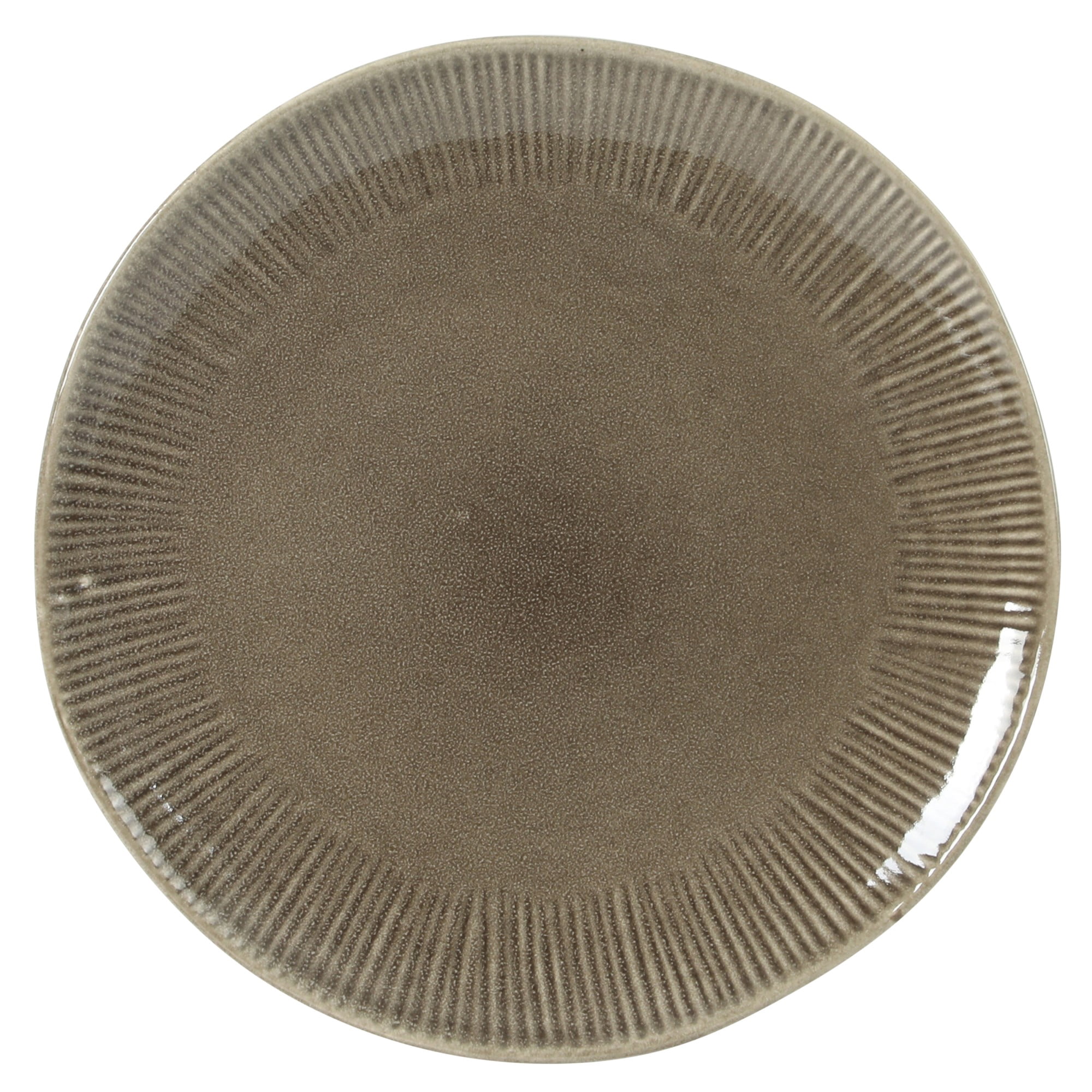 Gibson Elite Sandy Pines Stoneware Plates and Bowls Set - 12 Piece Reactive Glaze Dinnerware Set - Service for 4 - Dishwasher and Microwave Safe - Brown