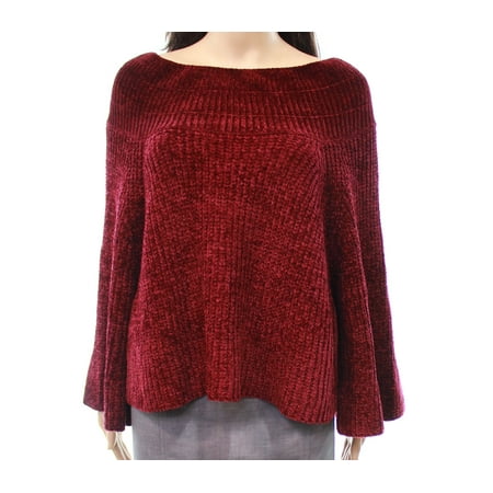 Dolman Crop - RD Style NEW Red Women's Size Small S Chenille Crop Pullover Sweater
