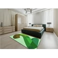 thumbnail image 4 of Ahgly Company Indoor Square Patterned Jade Green Area Rugs, 7' Square, 4 of 6