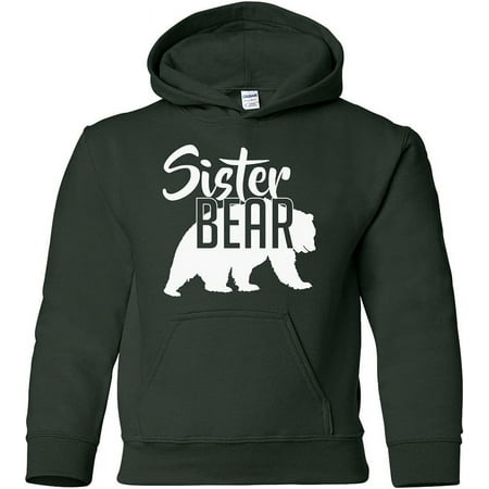 Custom Apparel House Sister Bear Hoodie Youth Childrens Girls Soft Hoodie Unisex Sweatshirt Forest L Custom Apparel House Sister Bear Hoodie Youth Childrens Girls Soft Hoodie Unisex Sweatshirt Forest L