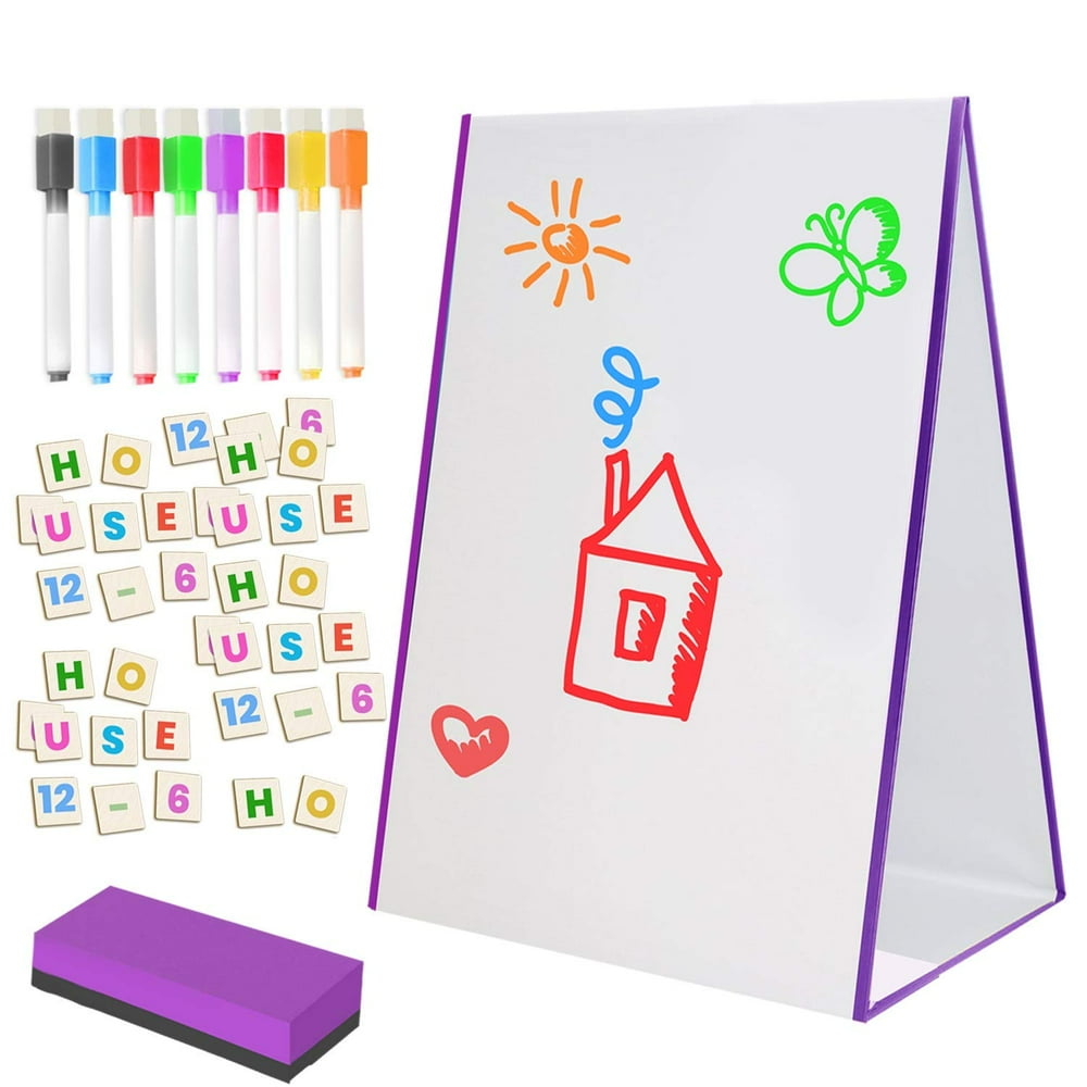 glokers Easel and Dry Erase Board for Kids Fun Art Easel and