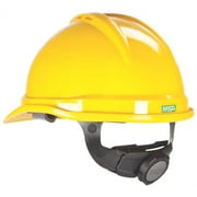 MSA 10034020 Hard Hat, 4-Point Fas-Trac III Suspension, Polyethylene Shell, Yellow, Class: C