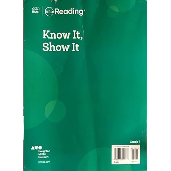 Pre-Owned HMH into Reading , Know It, Show It, Independence, Practice, Grade 1. Paperback