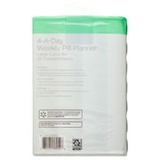 Equate 4-A-Day Pill Planner, 1 Week, 8.5