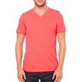 thumbnail image 2 of Bella Canvas Mens Jersey V-Neck Tee, M, Heather Red, 2 of 6