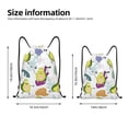 thumbnail image 2 of Saiise Orange Green Avocado Pattern Sports Drawstring Backpack - String Swim Gym Bag with Wet Proof Pocket for Women&Men-Small, 2 of 6