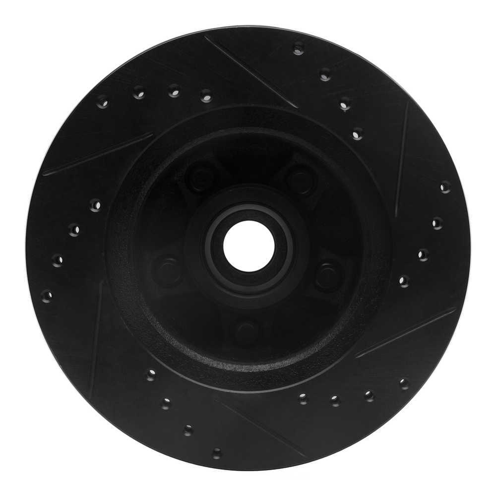 Dynamic Friction Company 633-56008L DFC Brake Rotor - Drilled And Slotted - Black