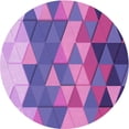 thumbnail image 1 of Ahgly Company Machine Washable Indoor Round Transitional Dark Orchid Purple Area Rugs, 3' Round, 1 of 7
