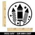 thumbnail image 2 of July 4th Independence Day Fireworks Patriotic USA Self-Inking Rubber Stamp Ink Stamper - Red Ink - Small 3/4 Inch, 2 of 7