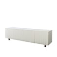 thumbnail image 5 of Modern White Particle Board MDF TV Stand Entertainment Center with Storage and 2 Drawers for 65 Inch TVs, 5 of 12