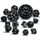 thumbnail image 1 of Juego Completo de Dados PoliéDricos DND de 15 Piezas, Juego de Dados EsféRicos de D3-D100, Juego de Dados de 100 Lados para Juegos de Mesa Juego de Rol, 1 of 6