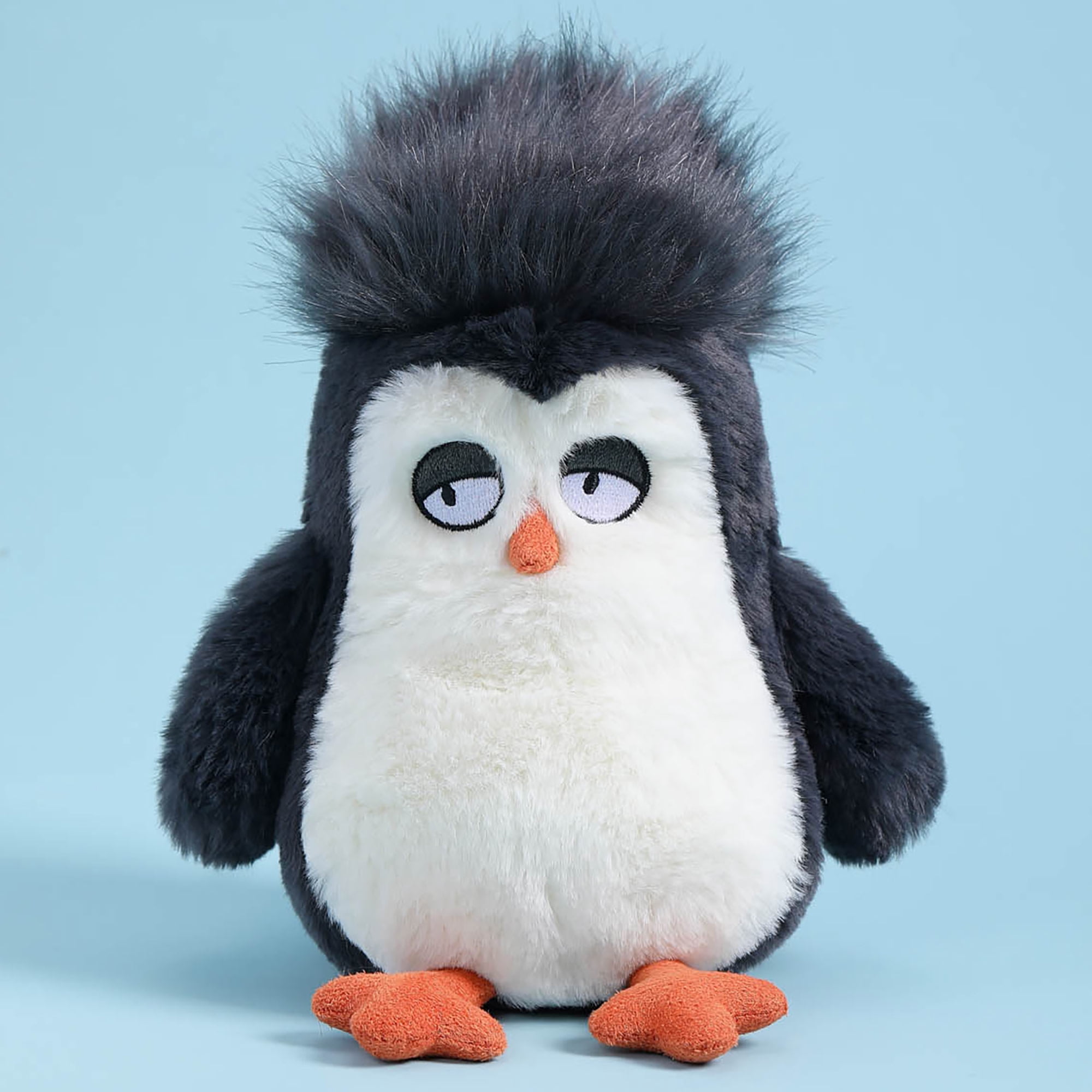 McHugs: Ocean Series - Straight Hair Penguin - 7" Black & White Stuffed Animal Plush, Soft Weighted Cuddle Toy, Cozy Play Companion, Baby-Toddler-Kids