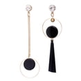 thumbnail image 1 of Pendientes Sonducket colgantes asimétricos geométricos de aleación plata para mujer oro, 1 of 6