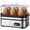Silver, variant on Fast electric egg cooker, 6-egg capacity, can cook soft-boiled eggs, medium-boiled eggs, hard-boiled eggs, with automatic shut-off function, BPA-free
