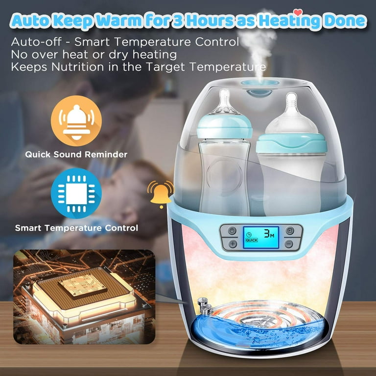 Gimars Steam Heating Thermostat Baby Bottle Warmer Sterilizer BPA