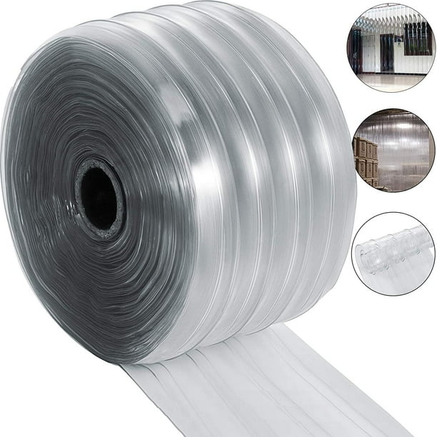 VEVOR PVC Strip Curtain Roll Antistatic 1.5mm/0.06in Freezer Door Plastic Strips