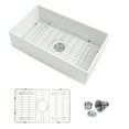 thumbnail image 2 of Farmhouse Sink Mocoloo 33" White Kitchen Fireclay Ceramic Porcelain Single Bowl Farmer Sink, 2 of 7