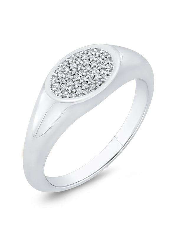 G-H Color, I2-I3 Clarity 1/10 cttw KATARINA Diamond Fashion Ring in Sterling Silver