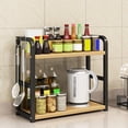 thumbnail image 2 of Yooshoverk 2-Layer Metal Kitchen Rack, Spice & Household Item Storage Organizer, 2 of 6