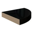 thumbnail image 4 of Floating Corner Shelves 2 Pcs - High Gloss Black Wall Mount Shelves 9.8"x9.8"x1.5" - Modern MDF Display Shelves for Books, Decor, Collectibles, 4 of 7