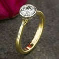 thumbnail image 3 of 1.50 Cts Certified D Colorless Round Moissanite Ring . 18K White Gold Plated Solitaire Engagement Ring, Wedding Ring , Anniversary Gift for Her, 3 of 3